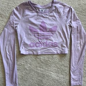 Adidas crop long sleeve